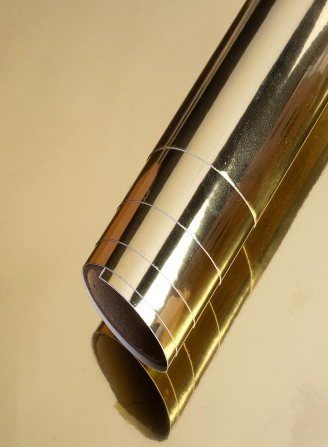 itsy-bitsy Itsy Bitsy Vinyl Metallic Gold 12inch X 2ft 1 Roll | for Home Kitchen Countertop, Cabinet Furniture, Oil Proof, Table Top, Wall, Car Wrap Sheet, Wallpaper, Waterproof Vehicle Sticker - Image 3